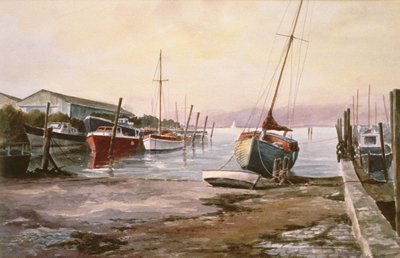 Gillingham Pier on the Medway by Vic Trevett